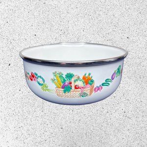 Kobe Kitchen Metal Enamelware Fruit & Vegetable Basket